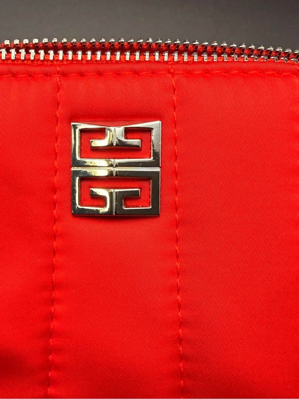Givenchy Beauty Red Cosmetic Pouch Makeup Bag w/ Chain customized Crossbody